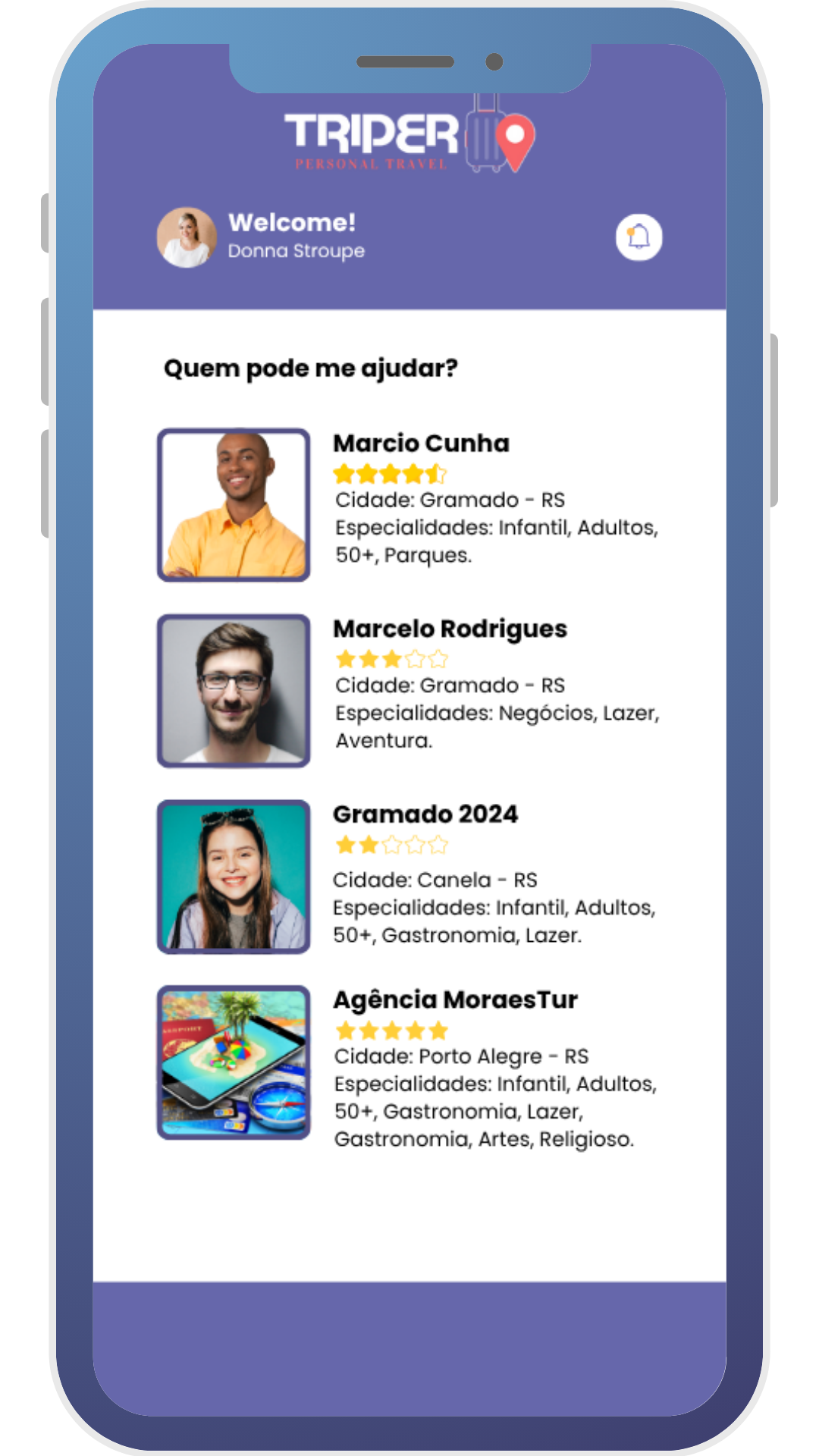 App de Roteiros de Viagens